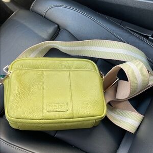Pom pom London. Lime Green Crossbody Bag NWOTS